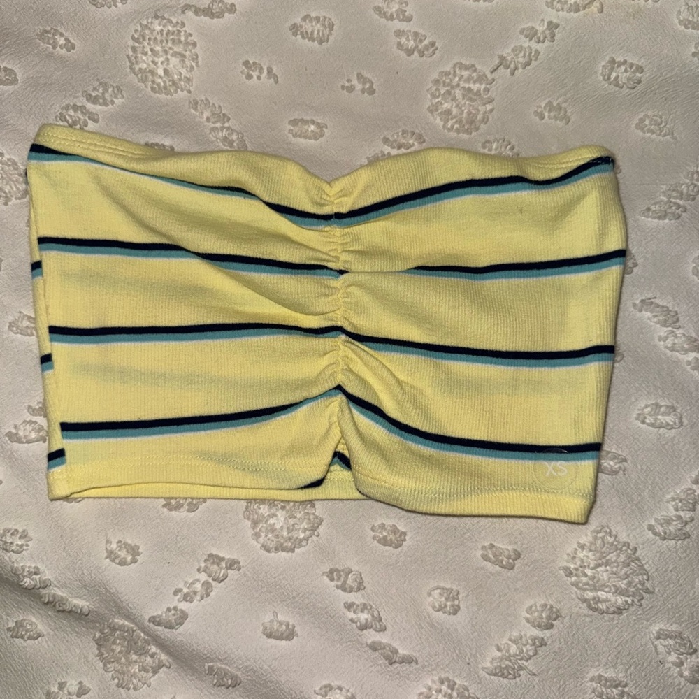 Pacsun Striped Yellow Tube Top